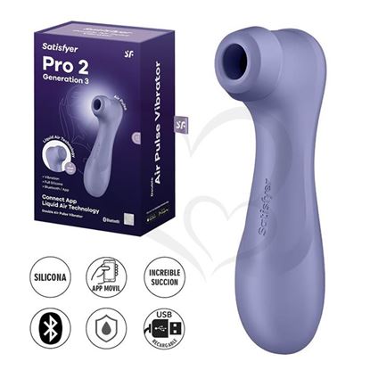 Satisfyer Pro 2 Lilac Generation 3 succionador con aplicación blueetoth